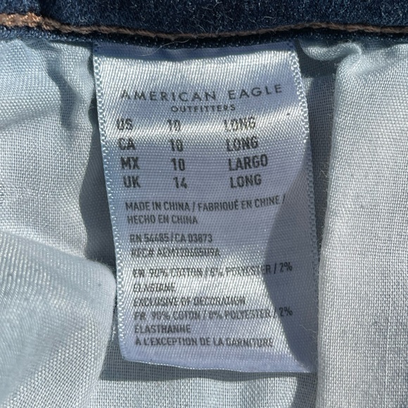 American Eagle Outfitters Skinny Denim Jeans. Size 10LONG - Picture 7 of 7